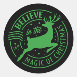 TROR PÅ MAGIC OF... christmas Runt Klistermärke