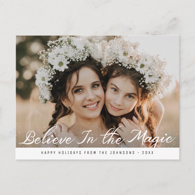 TROR PÅ MAGISKT | god jul Vykort (Framsida)