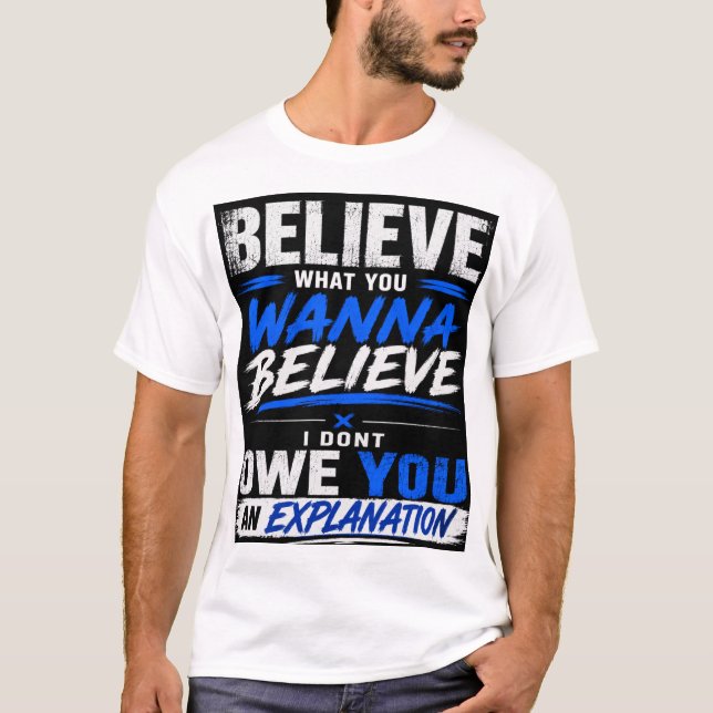 TROR VAD DU VILL TRO T SHIRT (Framsida)