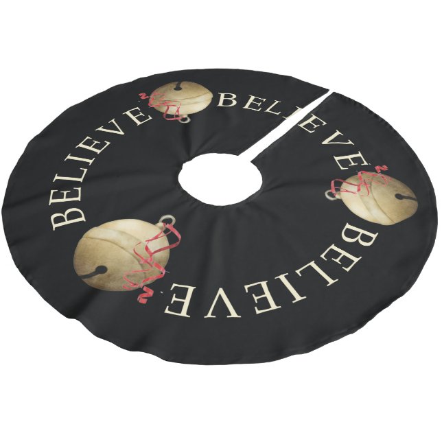 Tros typografi med julbjällror julgransmatta borstad polyester (Vinklad)