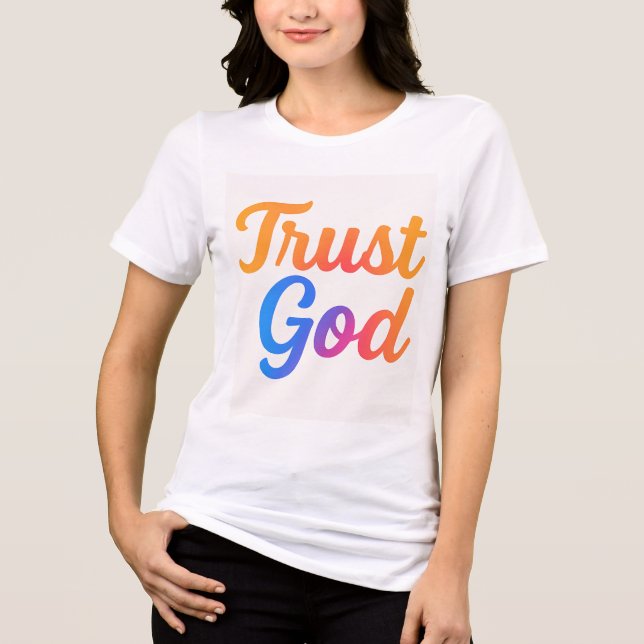 Trosa Gud Kvinnor T-shirt (Framsida)
