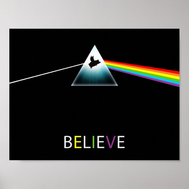Trosflyktig Gris-prism Poster (Framsidan)