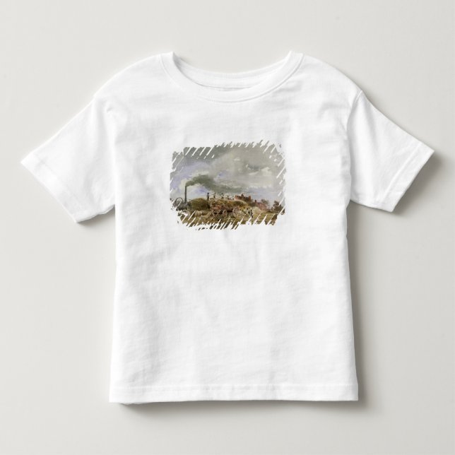Tröska maj (rita & w/c på papper), t shirt (Framsida)