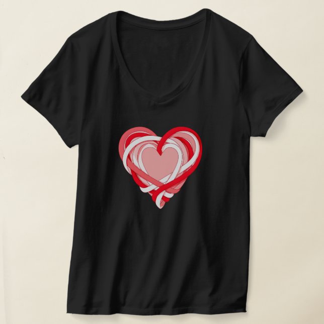 Tröskeldesign för valentinets band t shirt (Laydown)
