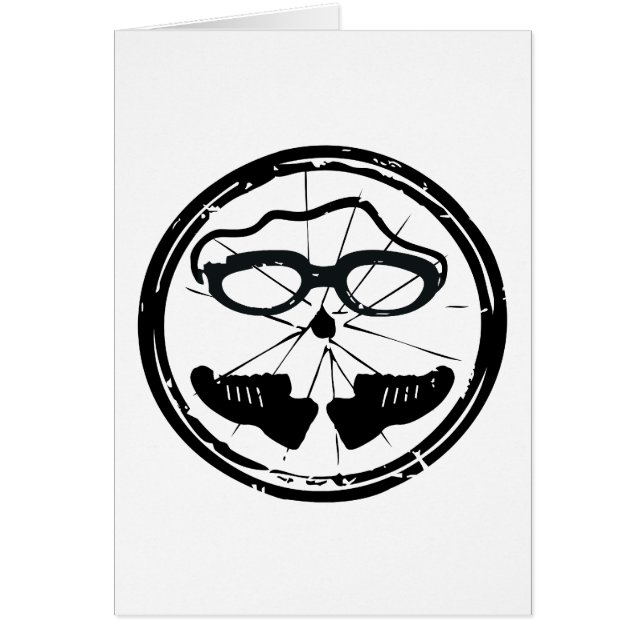 Tröskelformad coola - konstnärlig design hälsningskort (Framsidan)