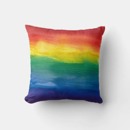 Tröskelkudde för vattenfärgsregn för regnbåge kudde