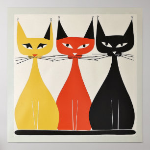 Tröskeln med modern konst i Katt-århundradet Poster