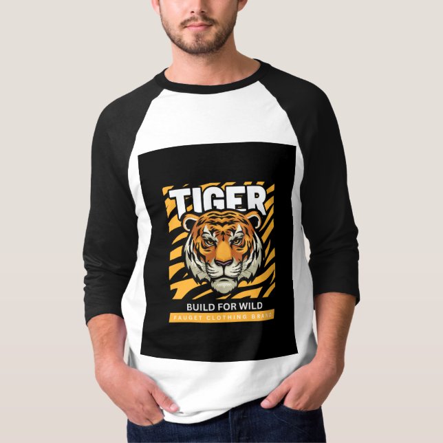 Tröskeltiger för äventyr T-shirt (Framsida)