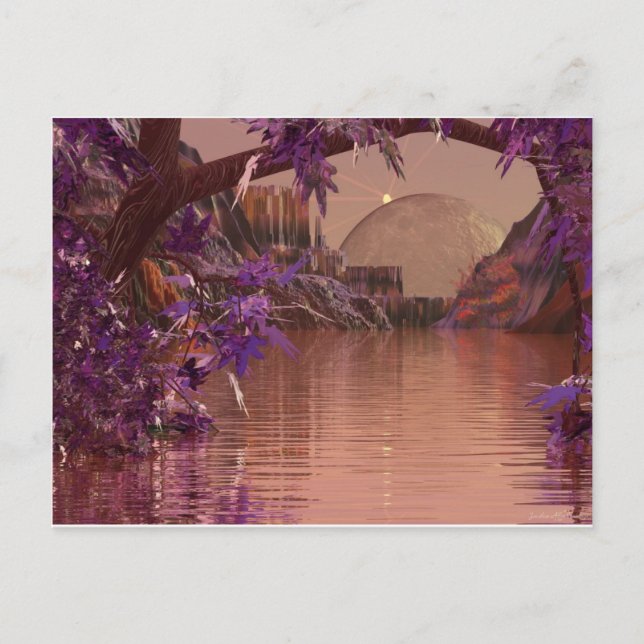 Tröskelvärde för 3d-konst i en dröm vykort (Framsida)