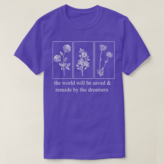 Tröskelvärde för glasblommans vinodlingsoffert t shirt (Design framsida)