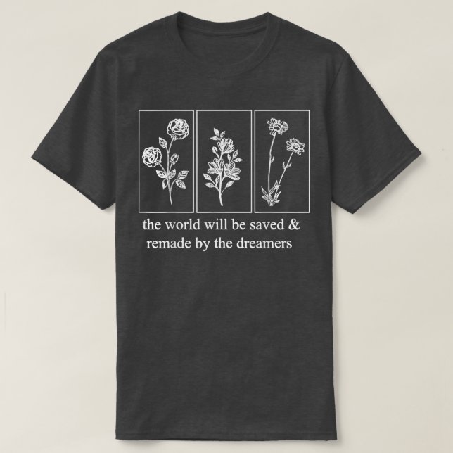 Tröskelvärde för glasblommans vinodlingsoffert t shirt (Design framsida)