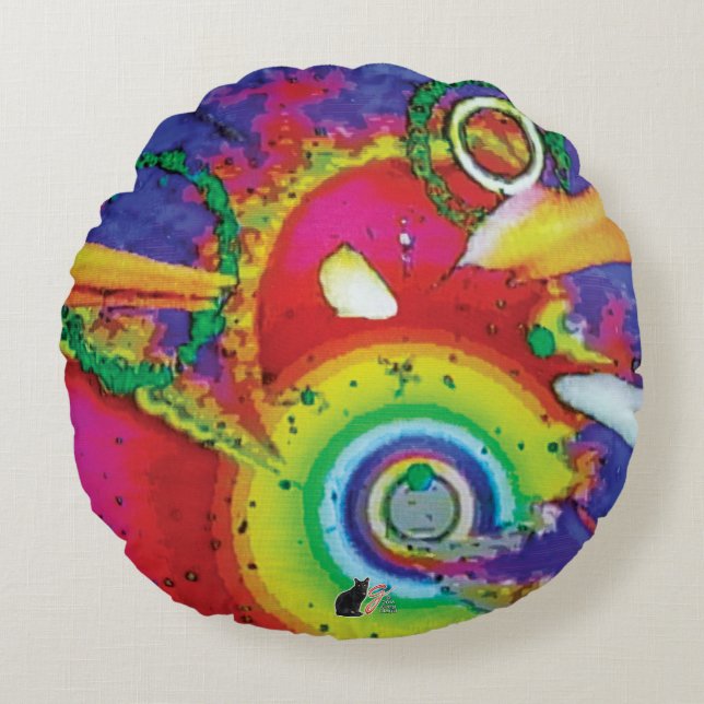 Tröskelvärde för KC-bild Rund Kudde (Framsidan)