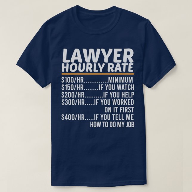 Tröskelvärde för Lag Lawyer T Shirt (Design framsida)