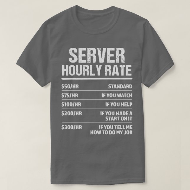 Tröskelvärde för serverns födelsedag t shirt (Design framsida)