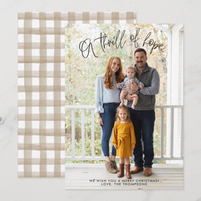 Tröskelvärde - jul, kort för Religiösa (Fram/baksida)