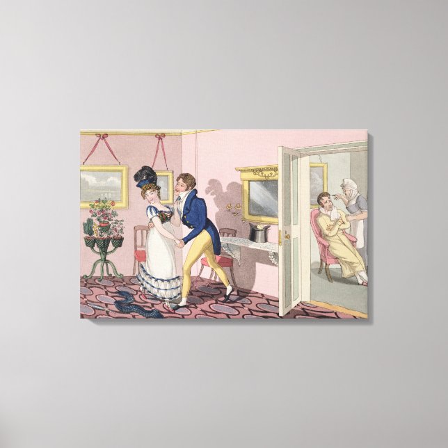 Tröskelvärde, tallrik 10 från "Den nödvändiga kval Canvastryck (Framsida)