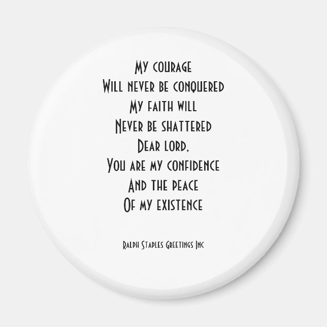 trosmeddelande magnet (Framsidan)