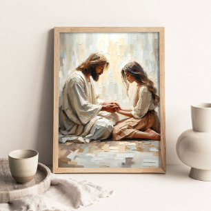 Tröst i honom, Modern kristen konst, Jesus och Han Poster