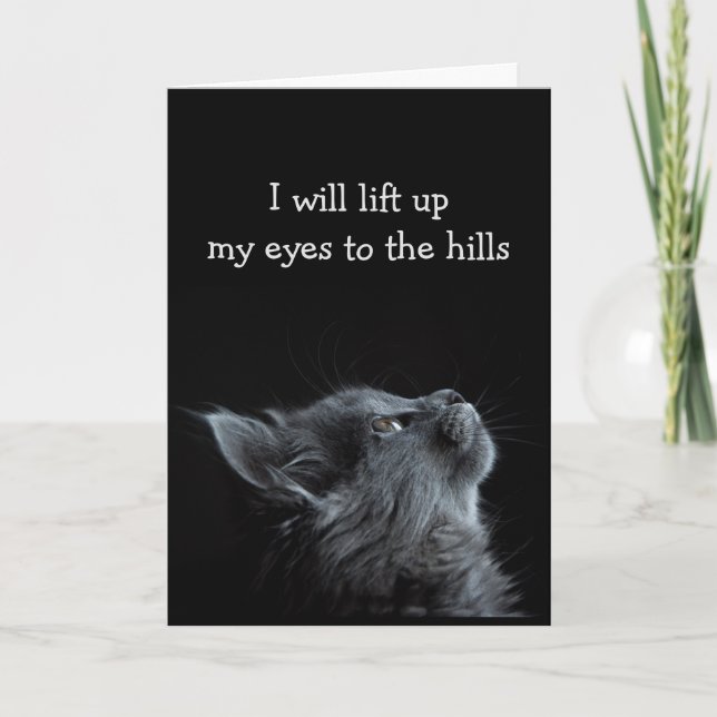 Tröstande bibelvers för uppmuntran kort (Framsida)