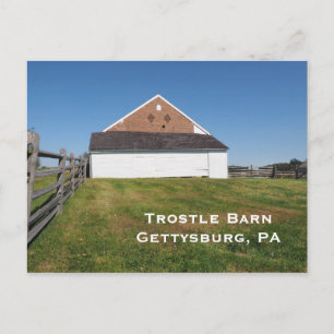 Trostle Barn in Gettysburg PA Vykort