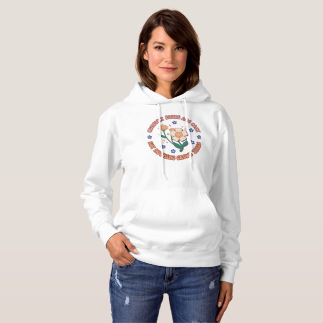 Tröstzoner Mysigt Inget Växer Där T-Shirt (Hel framsida)