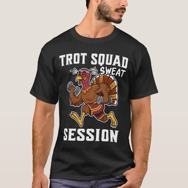 Trot Squad Sweat Session T Shirt (Framsida)
