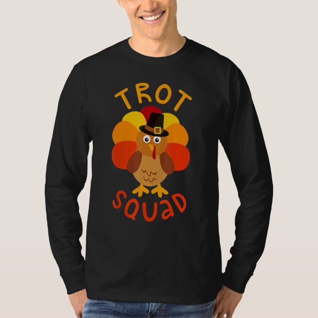 Trot Squad  Turkey Pilgrim Costume T Shirt (Framsida)