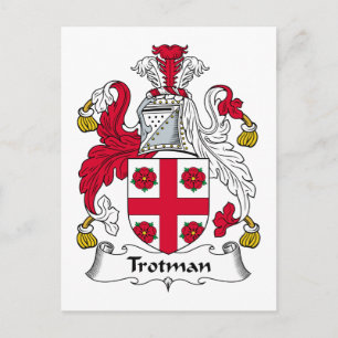 Trotman Family Crest Vykort