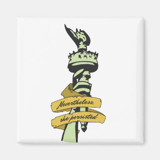 "Trots det, hon stod fast" Magnet