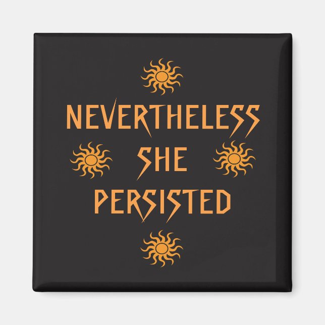 Trots detta fortsatte hon Orange Magnet (Framsidan)