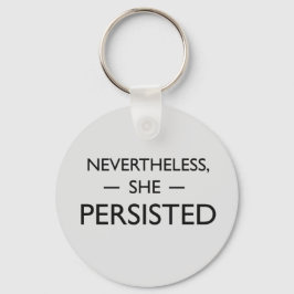 Trots detta framhärdade hon i påstående nyckelring