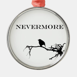 Trots detta har Raven Dikt Edgar Allan Poe Design Julgransprydnad Metall