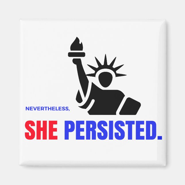 Trots detta, så var hon ihärdig magnet (Framsidan)