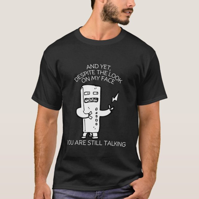 Trots min syn på ansikte t shirt (Framsida)