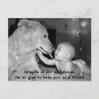 Trots våra skillnader är jag så glad.. vykort