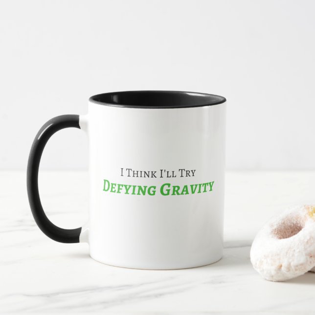 Trotsa gravitationmuggen mugg (Med munk)