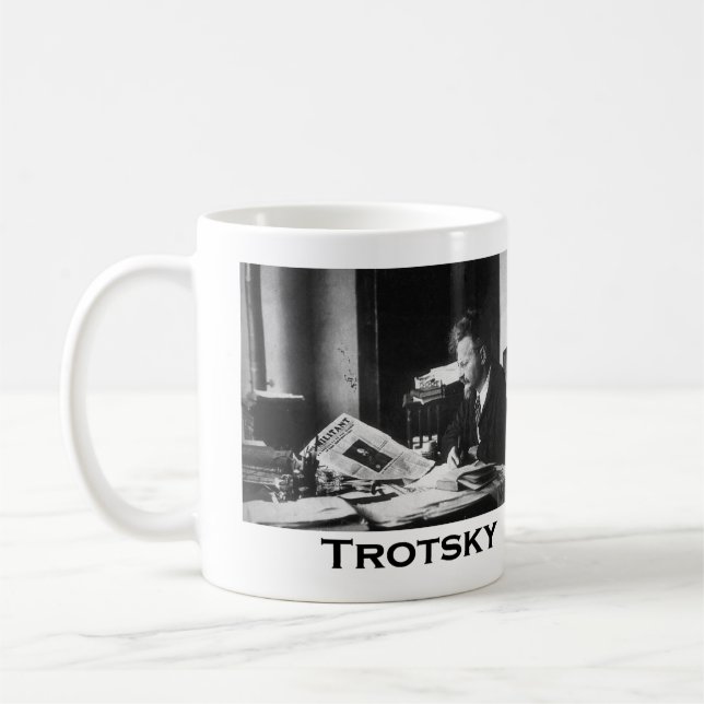 Trotsky läsning "det militant ", kaffemugg (Vänster)
