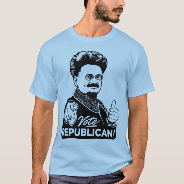 Trotsky röstar den republikanska skjortan t-shirt (Framsida)
