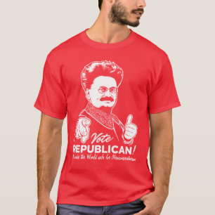 Trotsky röstar den republikanska skjortan tröja
