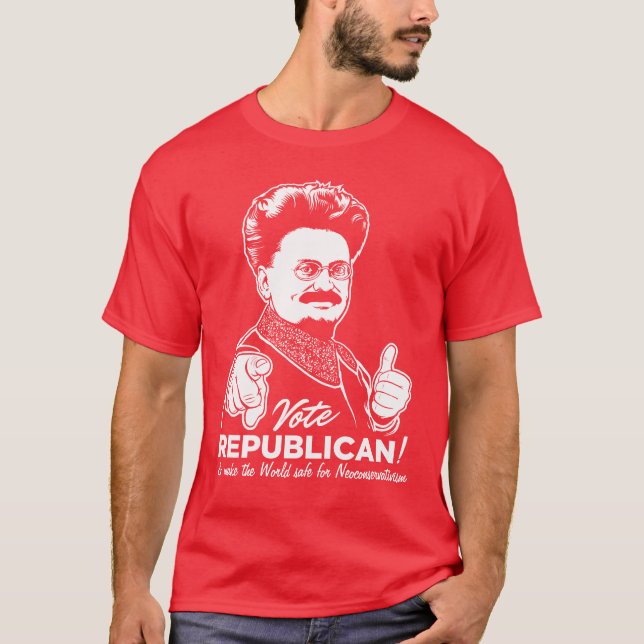 Trotsky röstar den republikanska skjortan tröja (Framsida)