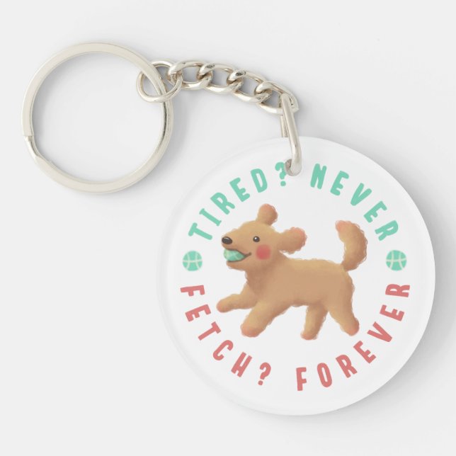 Trött? Aldrig. Fetch? För alltid. Goldendoodle (Framsidan)
