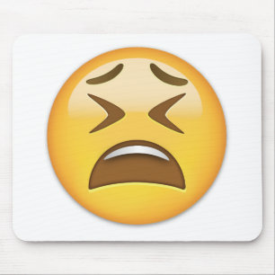Trött ansikte Emoji Musmatta