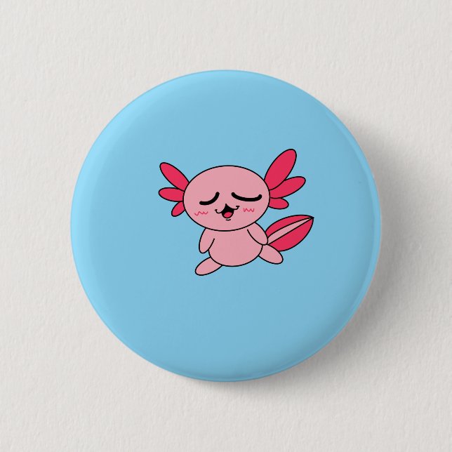 Trött Axolotl-knapp Knapp (Framsida)