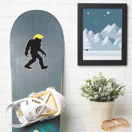 Trött Bigfoot i Trump Gult Hair 2024 Val Klistermärken