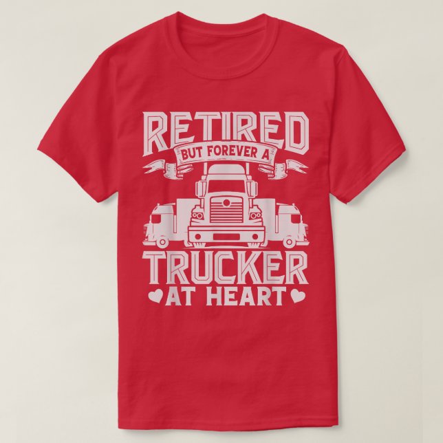 Trött drivrutin för citattecken Lastbil, textdesig T Shirt (Design framsida)