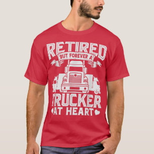 Trött drivrutin för citattecken Lastbil, textdesig T Shirt