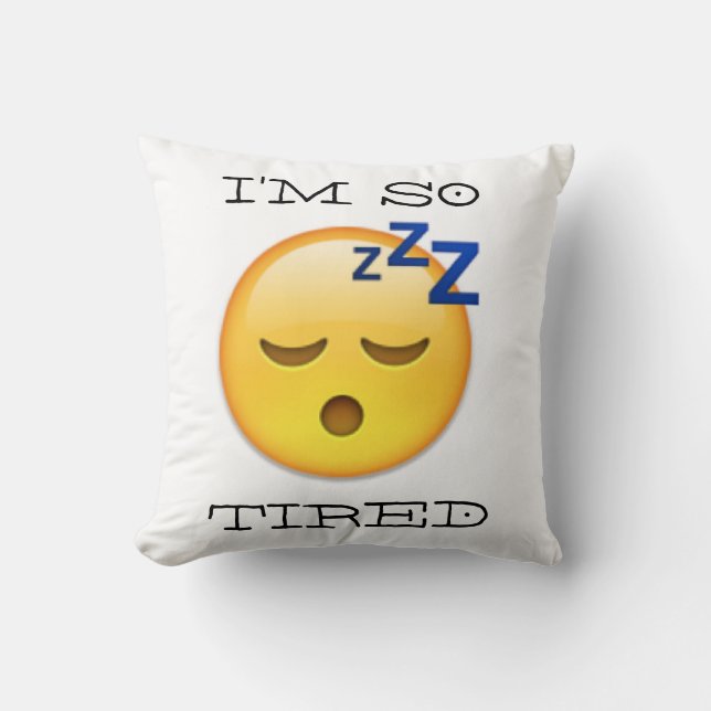 TRÖTT EMOJI KUDDER KUDDE (Framsida)