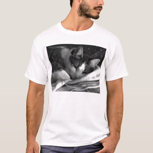 Trött kitty. t-shirt (Framsida)