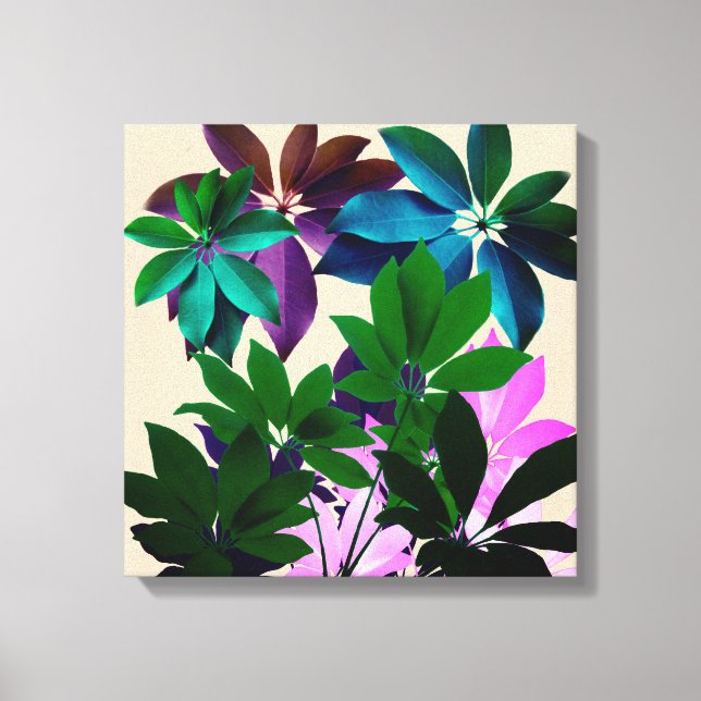 Trött Löv Wrapped Canvas (Framsida)