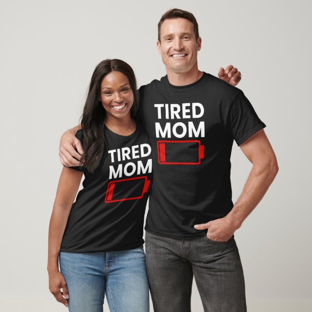 Trött mamma mors dag damer t shirt (Unisex)